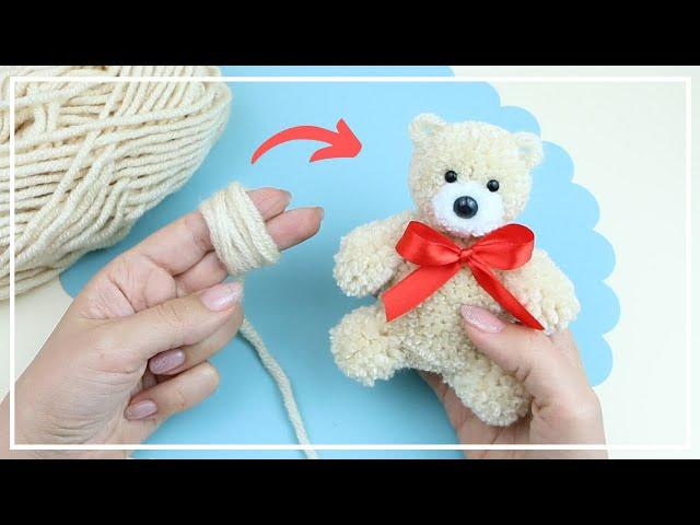  Yarn Teddy Bear Making   DIY NataliDoma