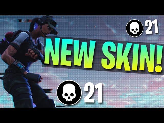 NEW TWITCH PRIME SKIN! 21 Kill Solo Gameplay (Fortnite Battle Royale)