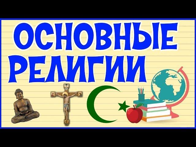  ТРИ ОСНОВНЫЕ РЕЛИГИИ  ХРИСТИАНСТВО. ИСЛАМ. БУДДИЗМ 