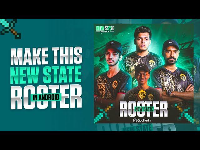 How To Make Pubg New State Roster in Android | Pubg Roster Tutorial | Master Graphics