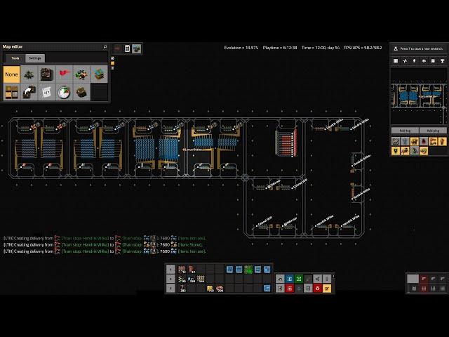 Versatile Train grid and stations - Factorio Logistic Train Network