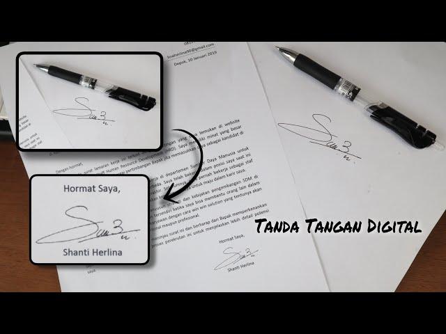 Cara Membuat TANDA TANGAN DIGITAL - Digital Signature