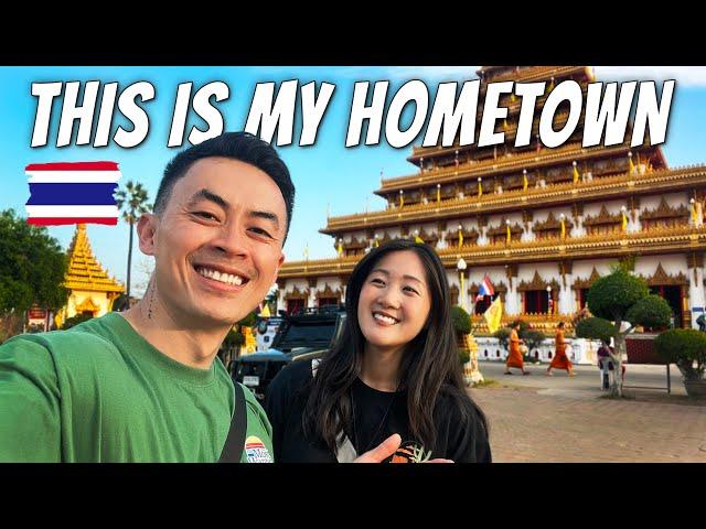 My Thai Husband Took Me BACK TO HIS HOMETOWN IN ISAN  Khon Kaen, Thailand