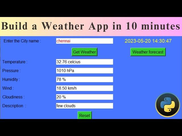 How to Create a Weather App using Python