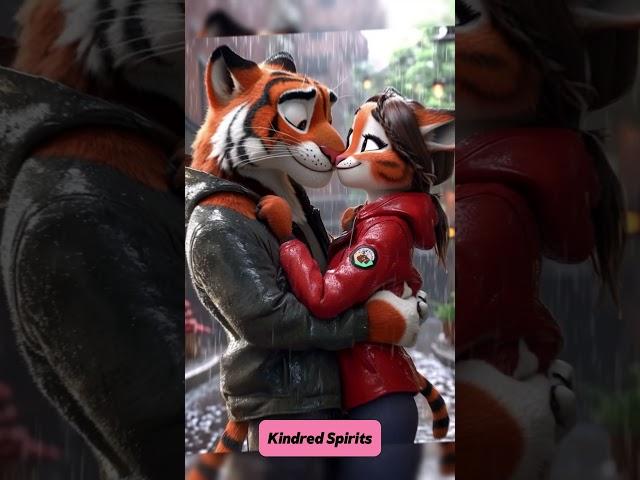 Love in the Rain #animallover #cutecouples #animation #furry #romance #love