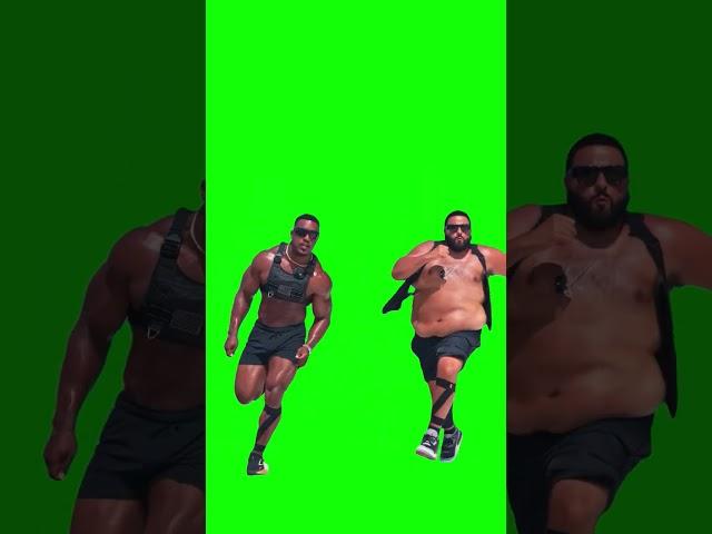 DJ Khaled and Ashton Hall Running meme - Green Screen