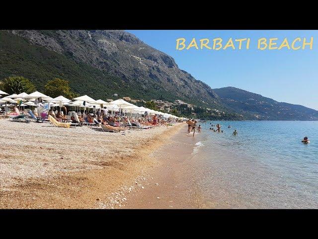 Barbati Beach Corfu Greece 4K