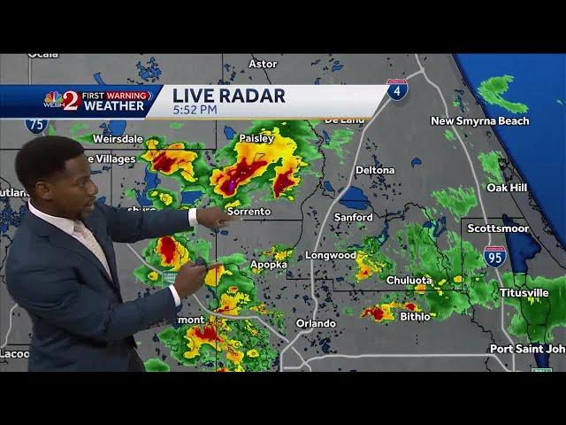 Impact Weather In Central Florida - Strong Winds and Large Hail Today | May 24th Forecast