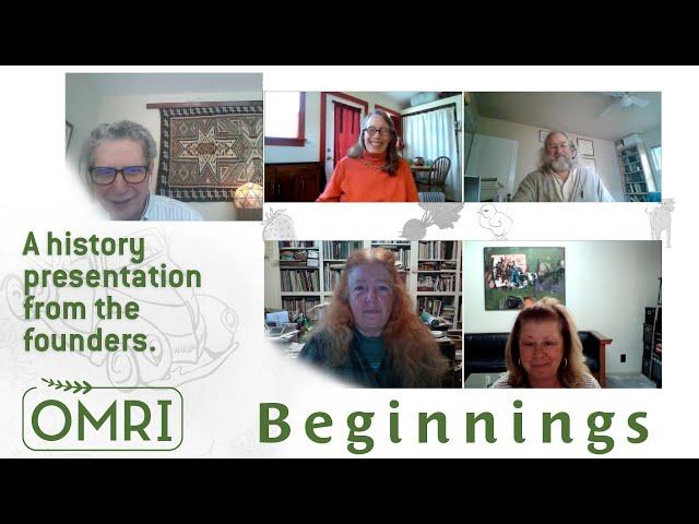 OMRI's Founding Members Tell of Organization's History