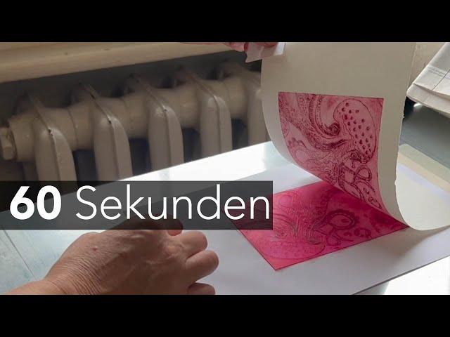 60 Sekunden - Workshop Kaltnadelradierung / Studio Bildende Kunst