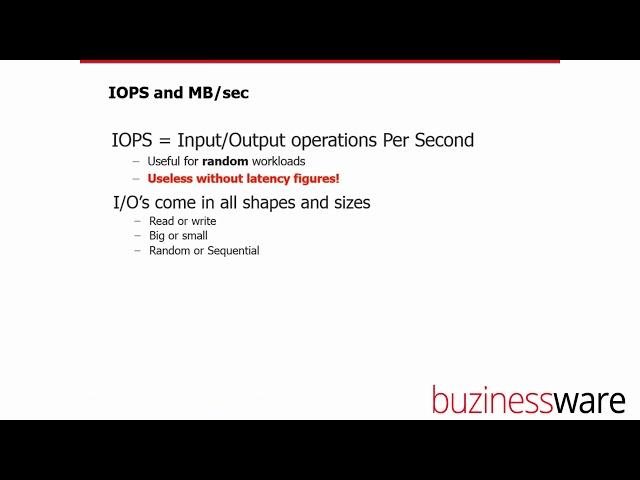 What is IOPS?