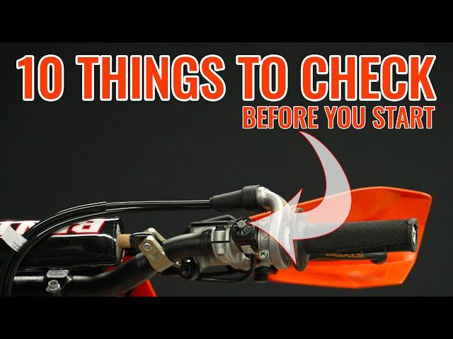 10 Things to check before you start your bike