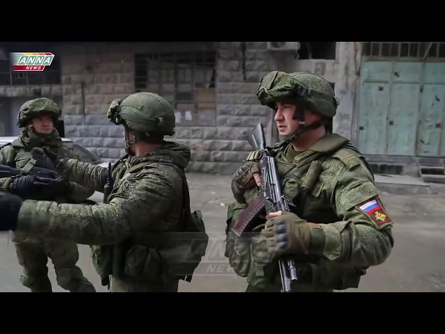 Russian military police help Syrian people