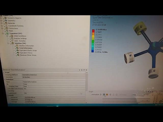 Ansys Animation Not updating error