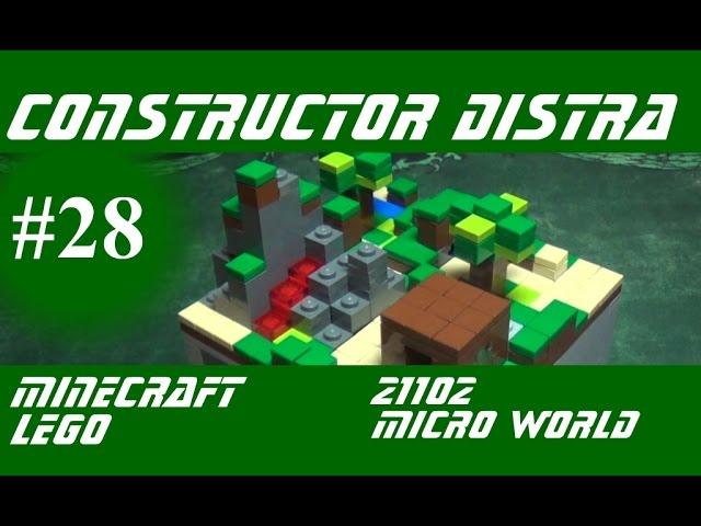 Constructor Distra - Обзор LEGO Minecraft 21102 Micro World Build & Review