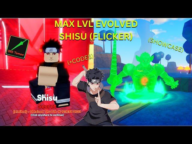 LVL 100 EVOLVED SHISUI (FLICKER) SHOWCASE & WORKING CODES IN ANIME ADVENTURES 2023