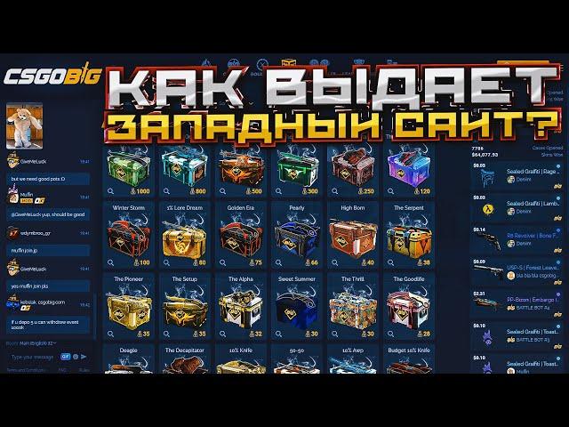 ХАЛЯВНЫЕ КЕЙСЫ на CSGOBIG! ПРОВЕРКА ЗАПАДНОГО САЙТА!