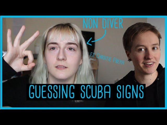 Can a non diver guess scuba diving signs? | Crazydivers