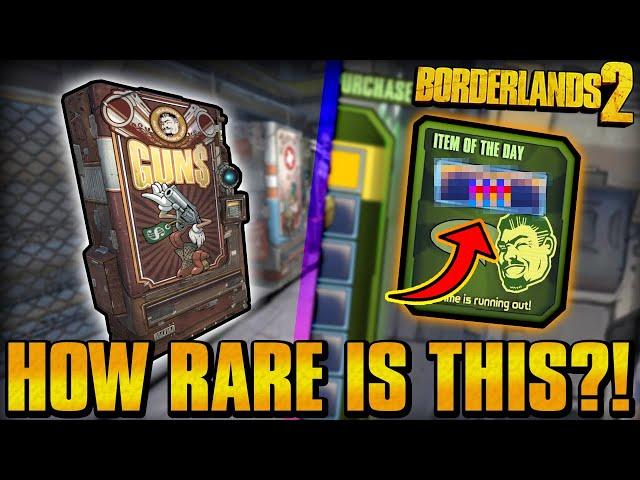 How RARE Is A Legendary From A Vendor In Borderlands 2?