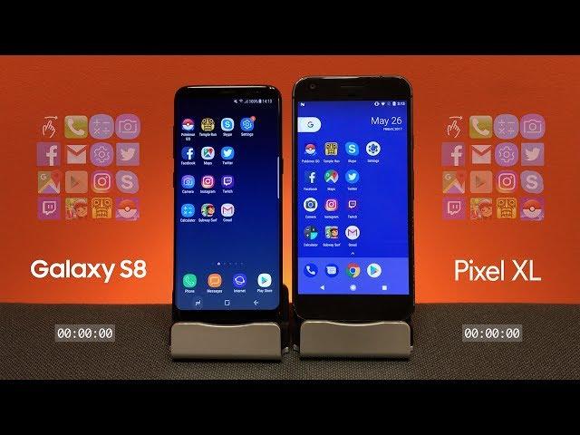 Galaxy S8 vs Pixel XL: Automatic Mobile Performance Speed Test (First Look)