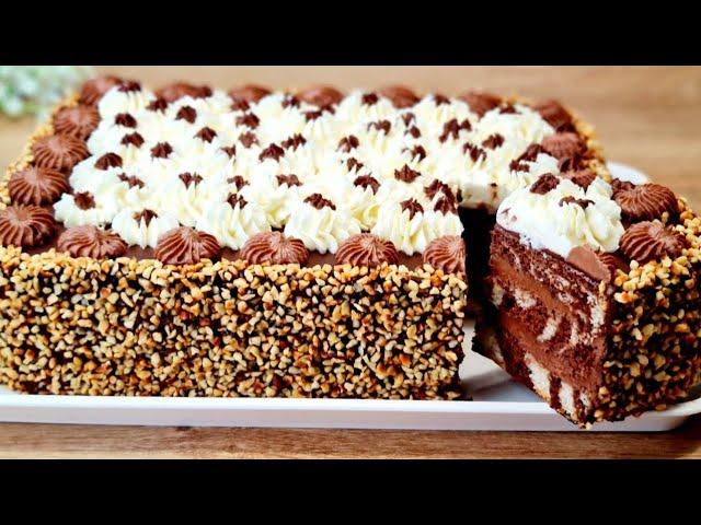 The most delicious cake! Easy to prepare! Big and beautiful! Chocolate birthday cake!