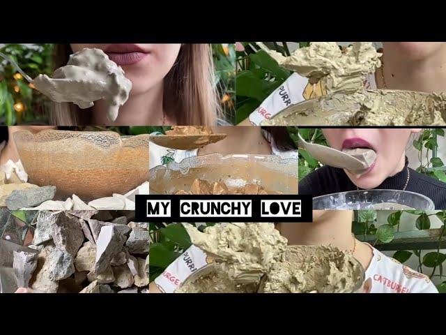 wet chalk with soups/edit asmr/ My crunchy love