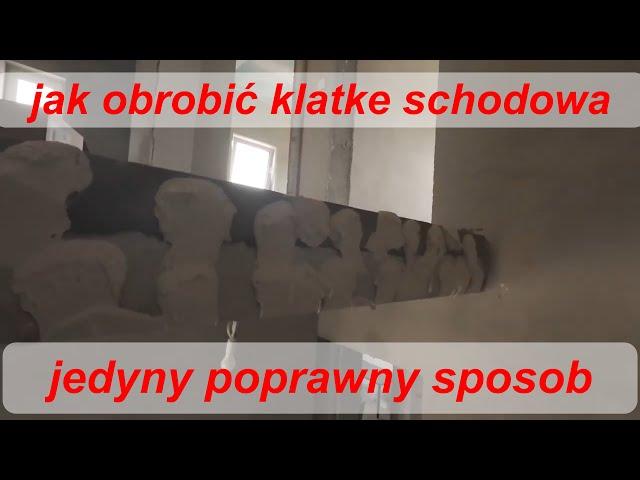 jak obrobić klatkę schodowa, połączenie posadzki ze stropem