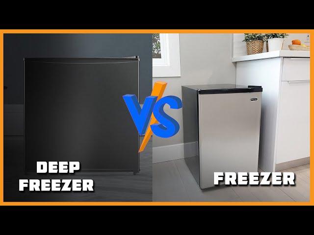 Freezer vs Deep Freezer