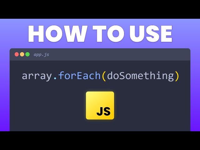 Javascript forEach method explained in 4 Minutes for beginners