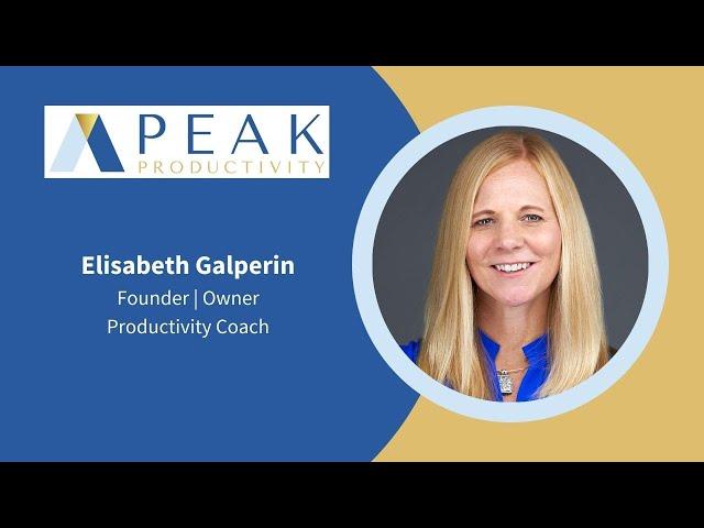 Peak Productivity Speaker Reel