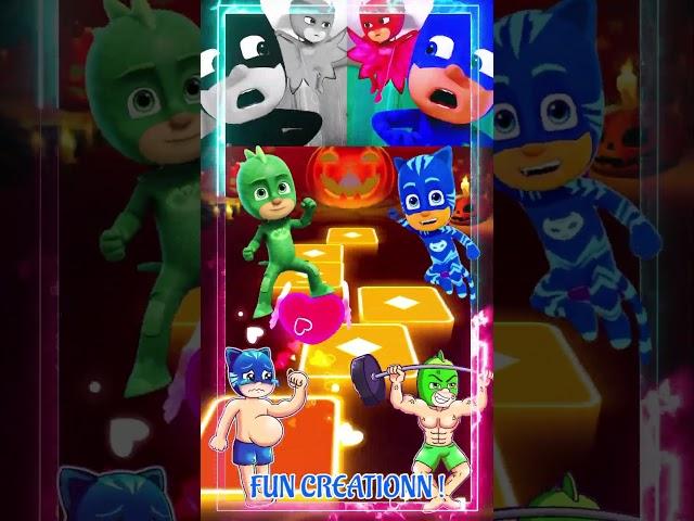 PJ Masks - Scary CatBoy  Gekko  Owlette x Coffin Dance Song | Tiles Hop EDM Rush #shorts