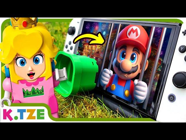 Lego Peach enters the Nintendo Switch to Save Mario  Super Mario Odyssey Story