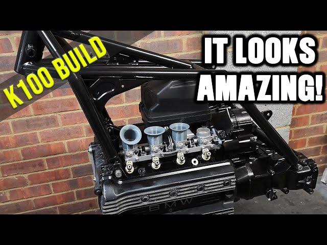 BMW K100 | Frame is back from powder coating | Build vlog #5