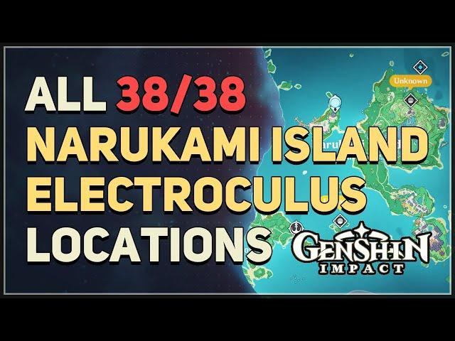 All 38 Narukami Island Electroculus Locations Genshin Impact