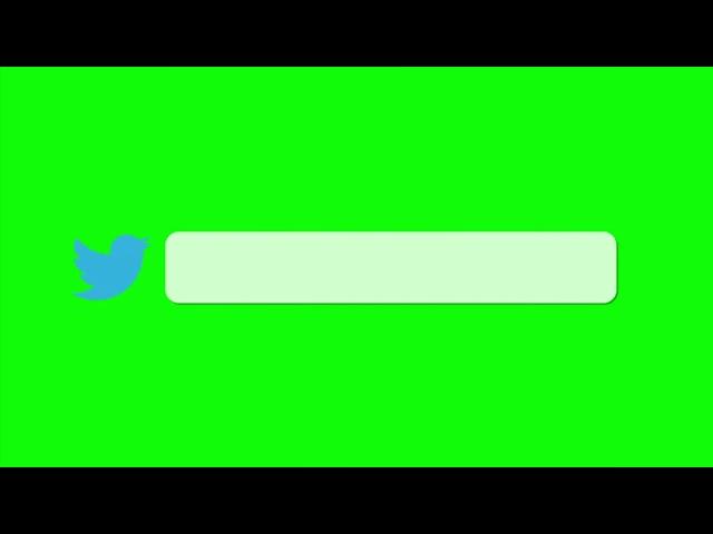 Футажи для видеомонтажа Окно Твитера для вставки описания Chroma Key para divulgar seu Twitter