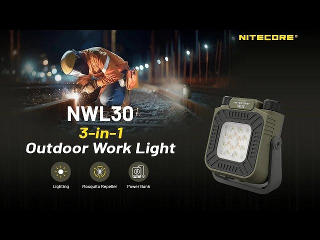 Nitecore NWL30 3-in-1 Outdoor Work Light 3000 lumen !
