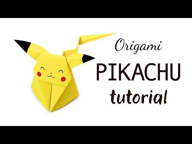 Origami Pikachu Tutorial  Pokemon DIY  Paper Kawaii