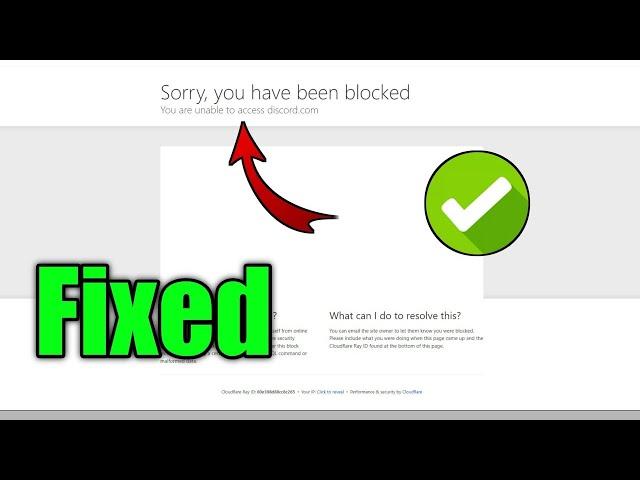 Fix Discord sorry you have been blocked ? || Discord Website is not working, server down,