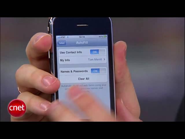 How to: Turn on iPhone 3GS autofill