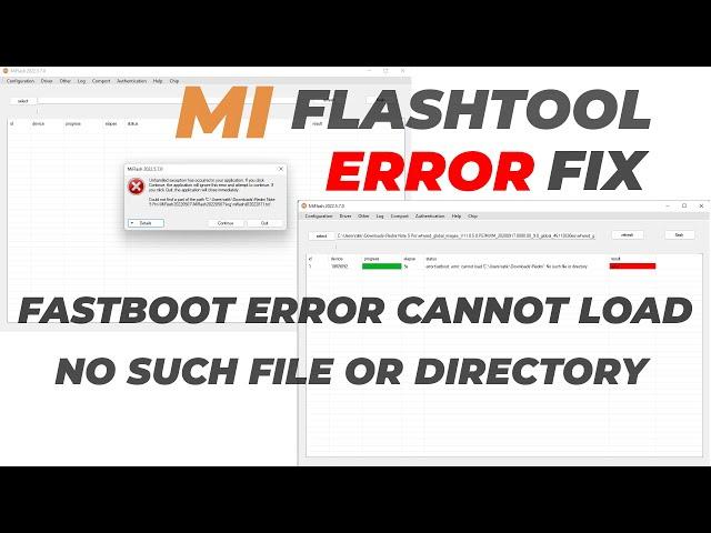 Mi Flash Tool Error Fix [2022] || Now Flash Without Error MIUI Fastboot Rom