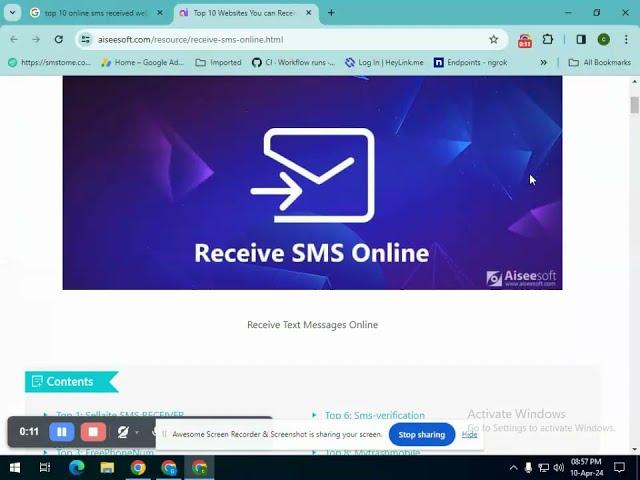 Top 10 Websites You can Receive SMS Online for Free without Smartphone