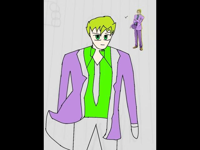 Drawing Yoshikage Kira from JoJo Bizarre Adventure: Diamond Is Unbreakable (speed draw)