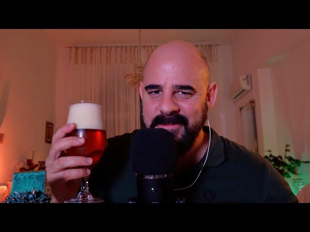  Celebrating OUR AWARD with beer  DEEP VOICE ASMR