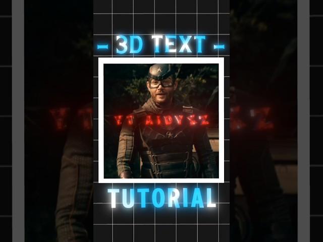 3D Text Tutorial on Phone | NodeVideo Editor | + FREE Presets #shorts