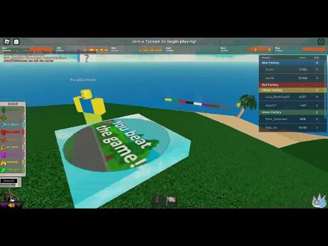 beating 2 player gun factory tycoon in seconds