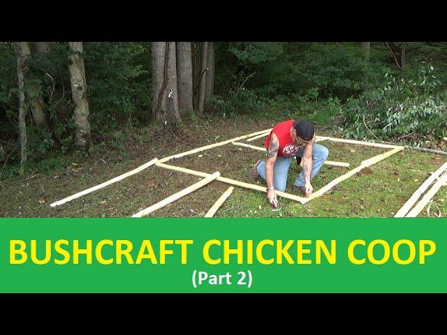 Bushcraft Chicken Coop Build For An Off Grid Homestead (Part 2)