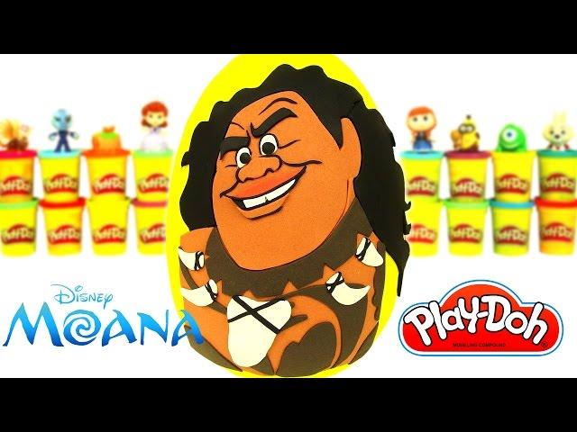 Huevo Sorpresa Gigante de Maui de Moana en Español de Plastilina Play Doh