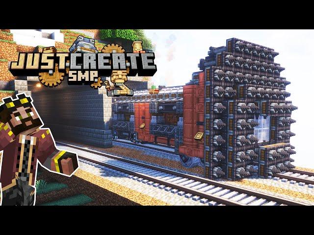 I built a 3000 BLOCK RAILWAY in Minecraft Create mod! [#16]