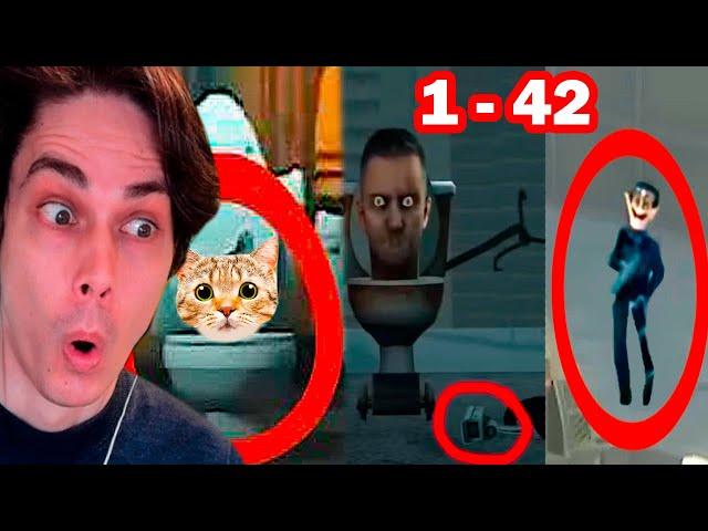 Skibidi Toilet - ALL NEW SECRETS & Easter Eggs (1-42)