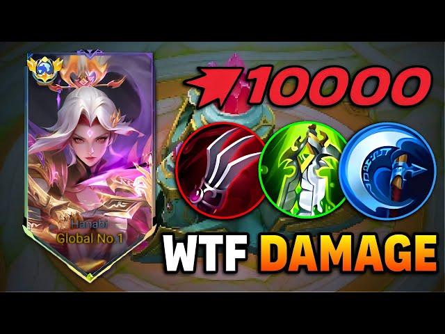 WTF DAMAGE‼️ HANABI CRITICAL ONE SHOT BUILD IS BACK!!( CRIT DAMAGE HACK! ) HANABI BEST BUILD 2024!